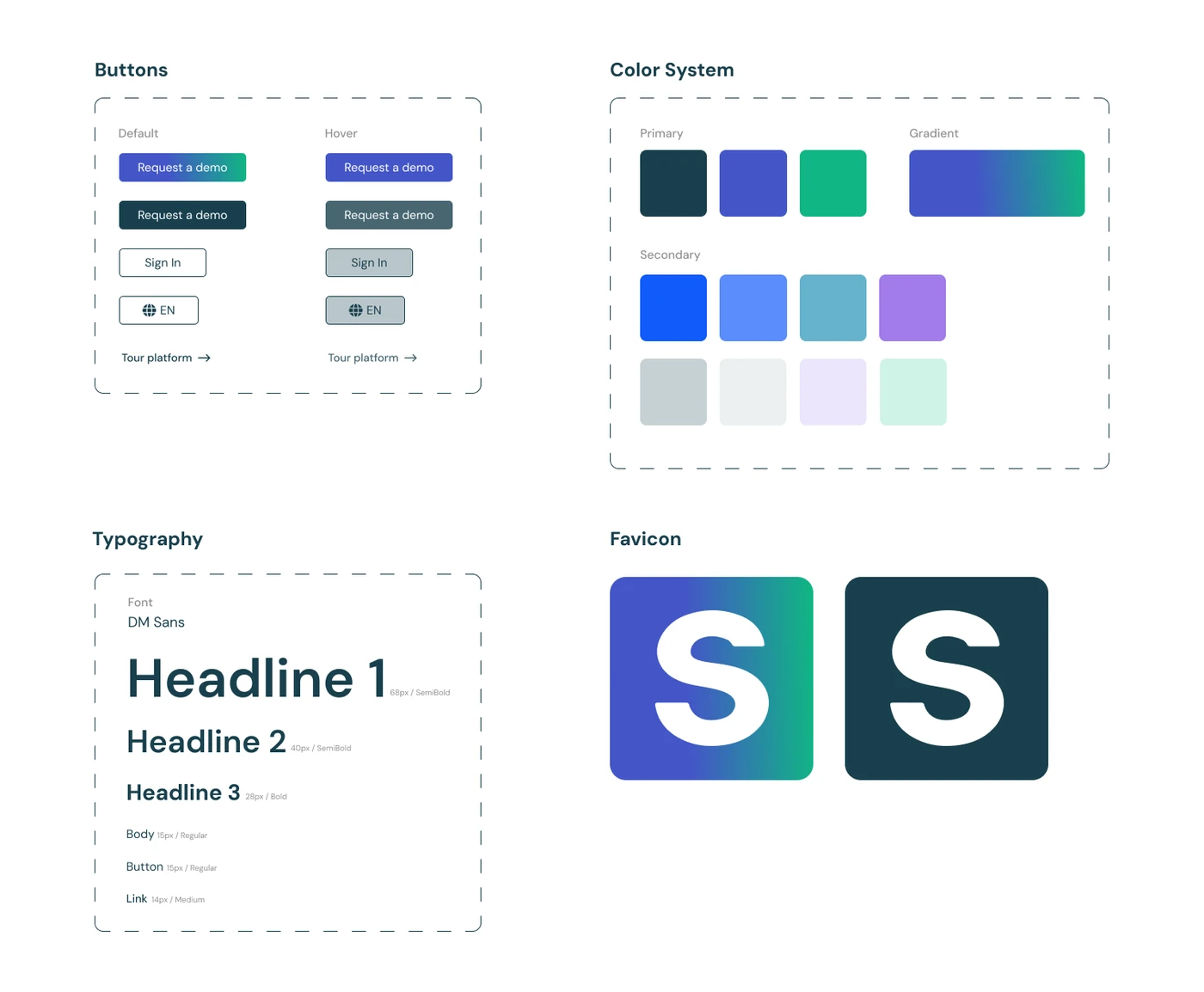 SINAI brand manual and visual system